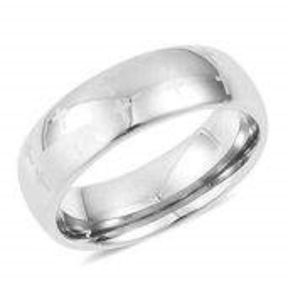 Tungsten Carbide Men's Cross Band Ring (Size 11.5) - Picture 1 of 5